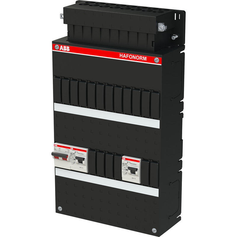 ABB Hafonorm groepenkast met aardlekschakelaars en automaten